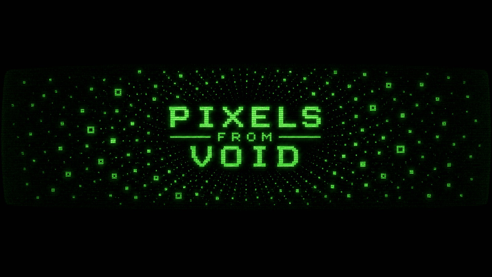 Pixels From Void green pixel logo